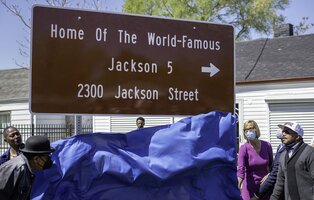 New 'Home Of The World-Famous Jackson 5' Signs Unveiled In Gary